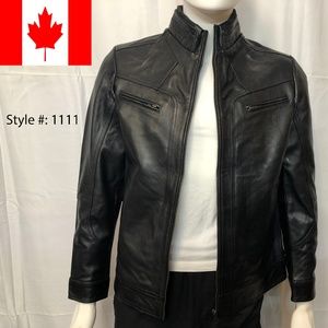 Genuine Leather Jacket art#1111 Black